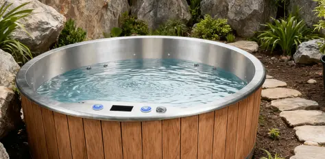 Stainless steel hot tub